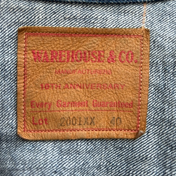 Warehouse & Co 2001XX 1940s Denim Jacket, NWOT - Picture 16 of 16
